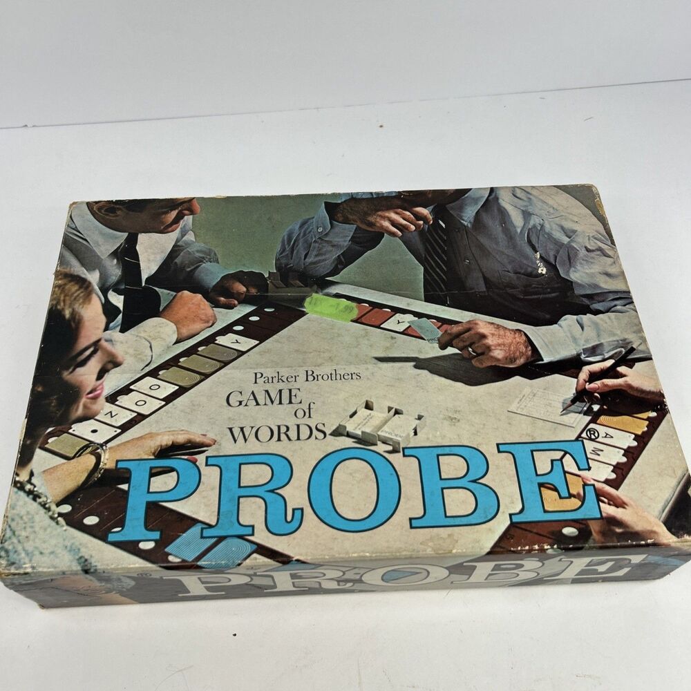 Vintage 1964 Parker Brothers Probe Game of Words Board Game Complete
